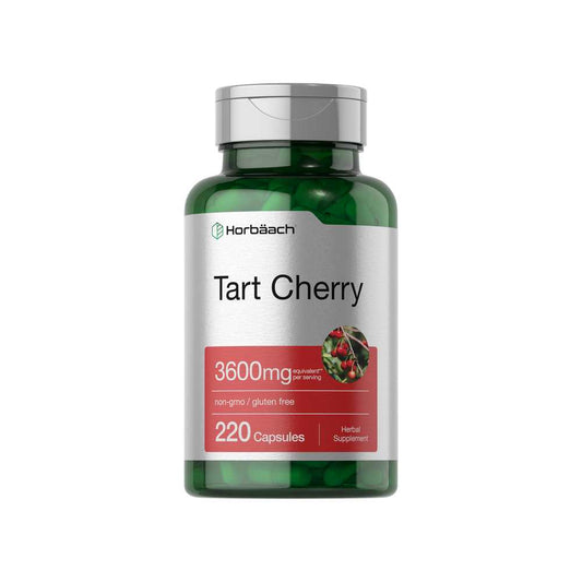 Horbäach Tart Cherry Extract 3600mg per Serving | 220 Capsules