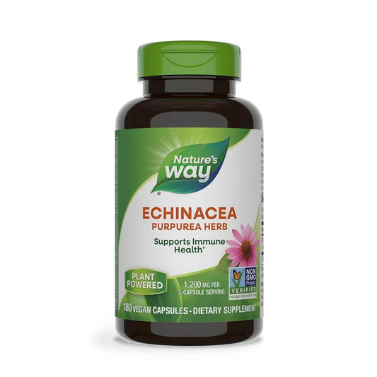 Nature's Way Echinacea Purpurea – Immune Support Herbal Supplement, 180 Capsules