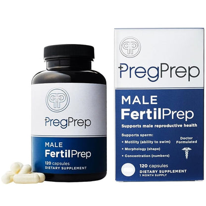 PregPrep Male FertilPrep — Sperm Health, Motility, Morphology & Concentration (120 Capsules)