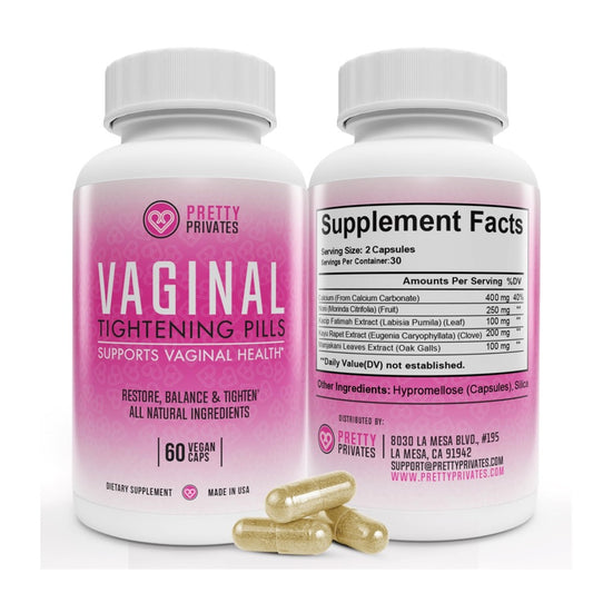 Pretty Vaginal Tightening Pills – Restore, Balance & Support Vaginal Health (60 Capsules)