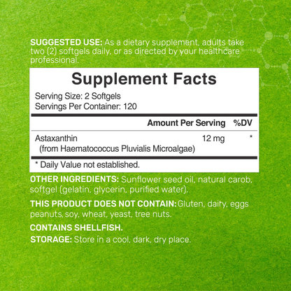 Deal Supplement Astaxanthin 12mg, 240 Mini Softgels