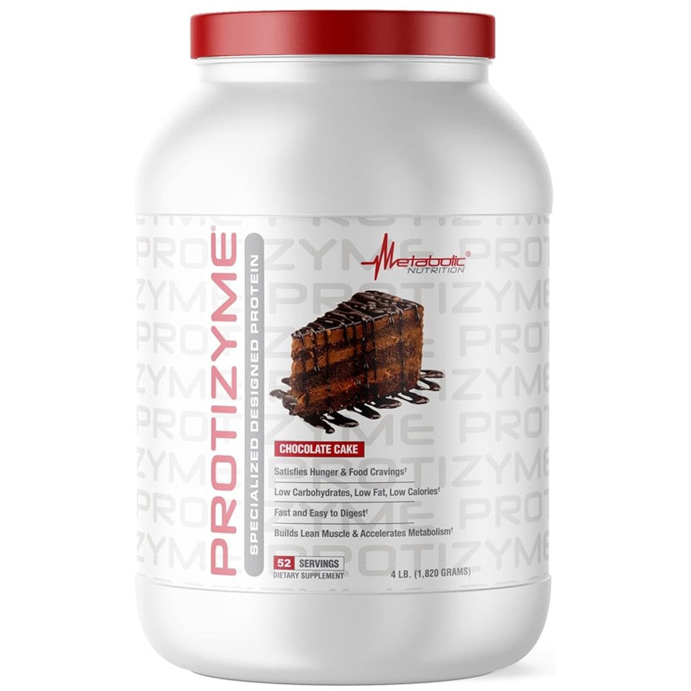 Protizyme by Metabolic Nutrition – Chocolate Cake Protein for Cravings & Muscle Support