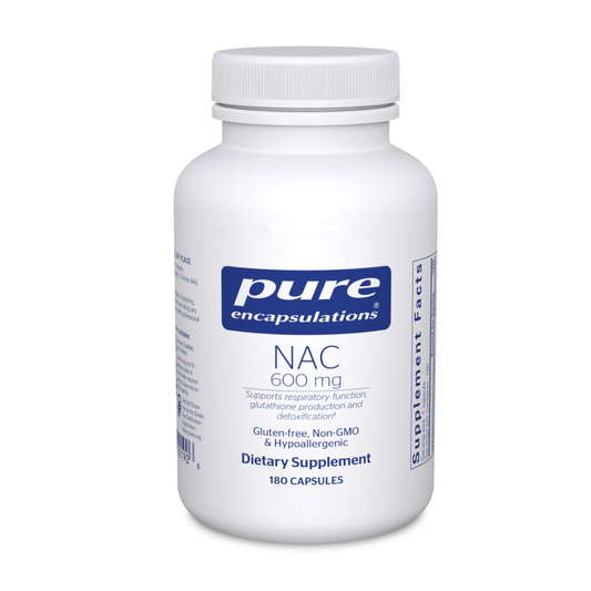 Pure Encapsulations NAC 600mg – 180 Capsules | Dietary Supplement