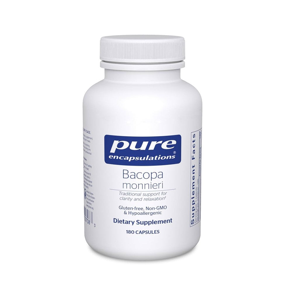 Pure Encapsulations Bacopa Monnieri – Memory, Clarity & Stress Support | 180 Capsules