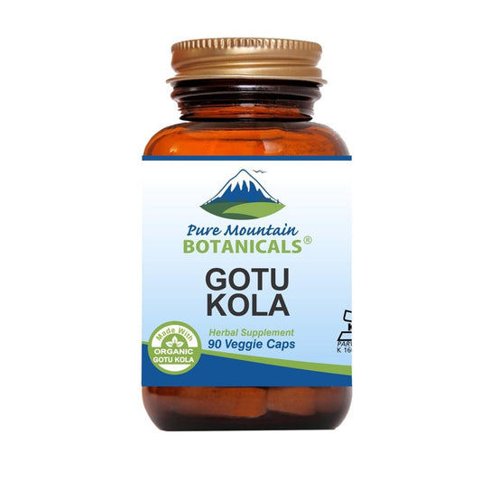 Pure Mountain Botanicals Gotu Kola – Herbal Supplement for Brain, Memory Circulation Support