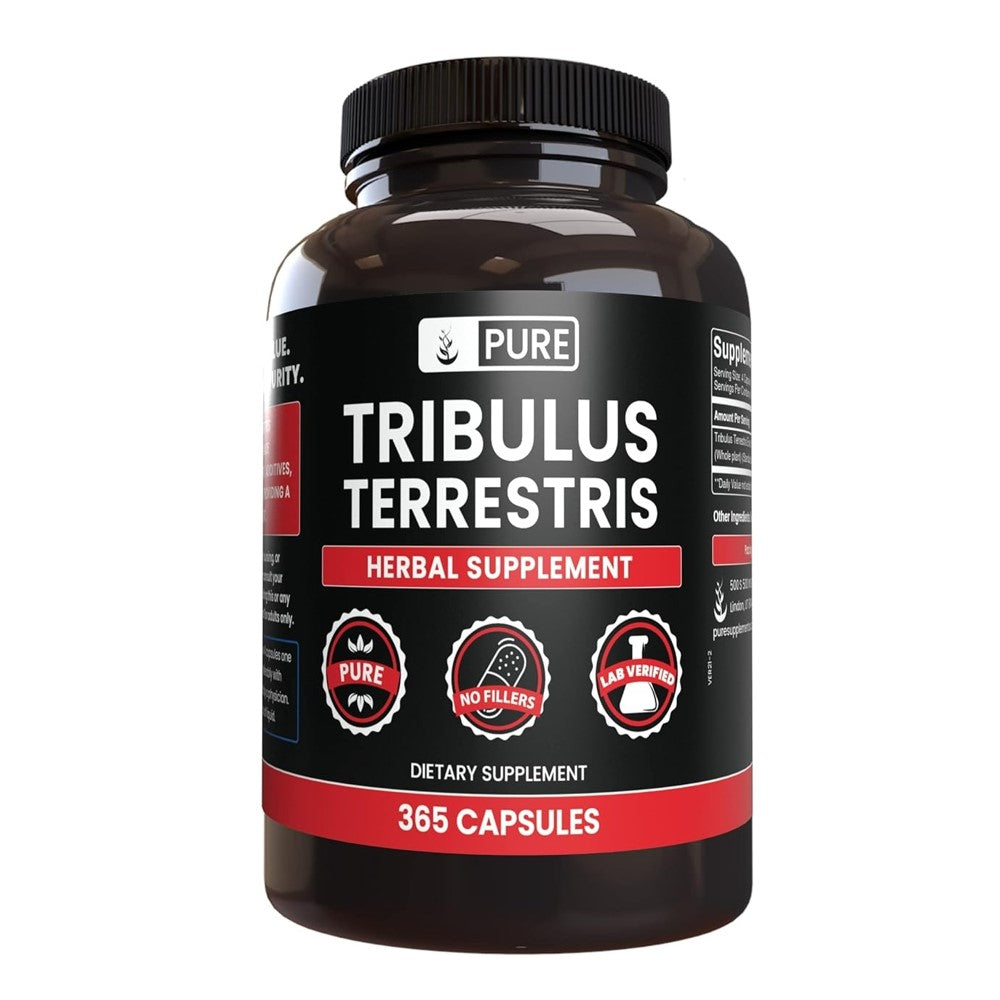 Pure Tribulus Terrestris – 100% Natural Herbal Supplement | 365 Capsules