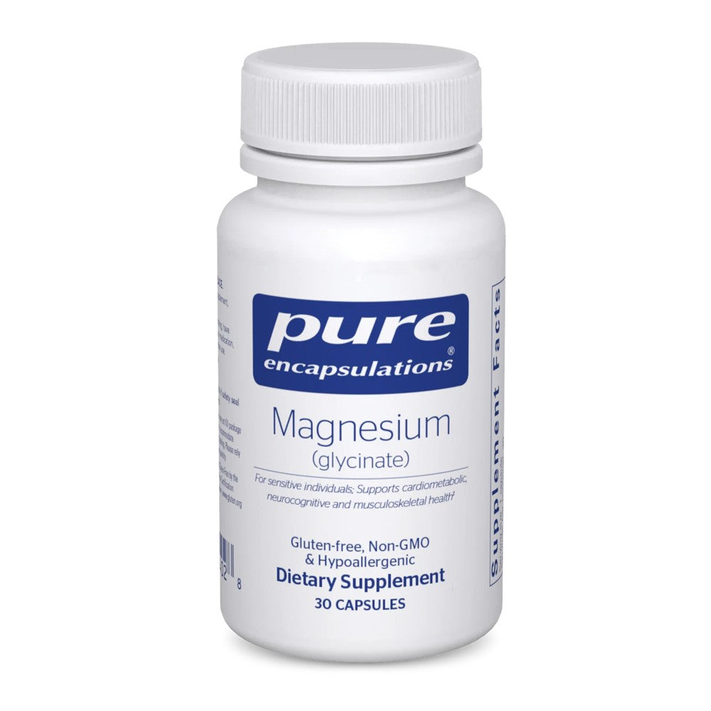 Pure Encapsulations Magnesium Glycinate - Stress Relief, Sleep & Heart Health Supplement | Gluten-Free & Non-GMO