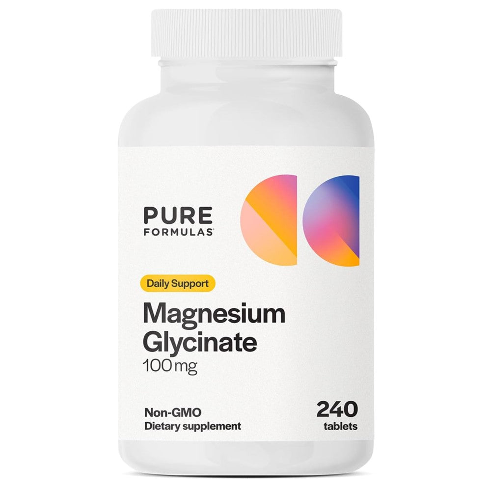 Pure Formulas Magnesium Glycinate 100MG Tablets