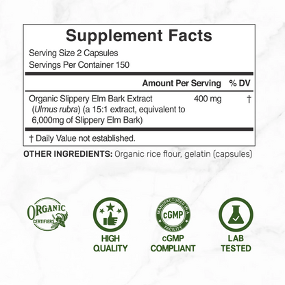 Deal Supplement Slippery Elm 6000mg 300 Capsules