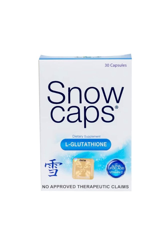 Snow Caps L-Glutathione Whitening Supplement Premium Skin Brightening Formula with Antioxidants