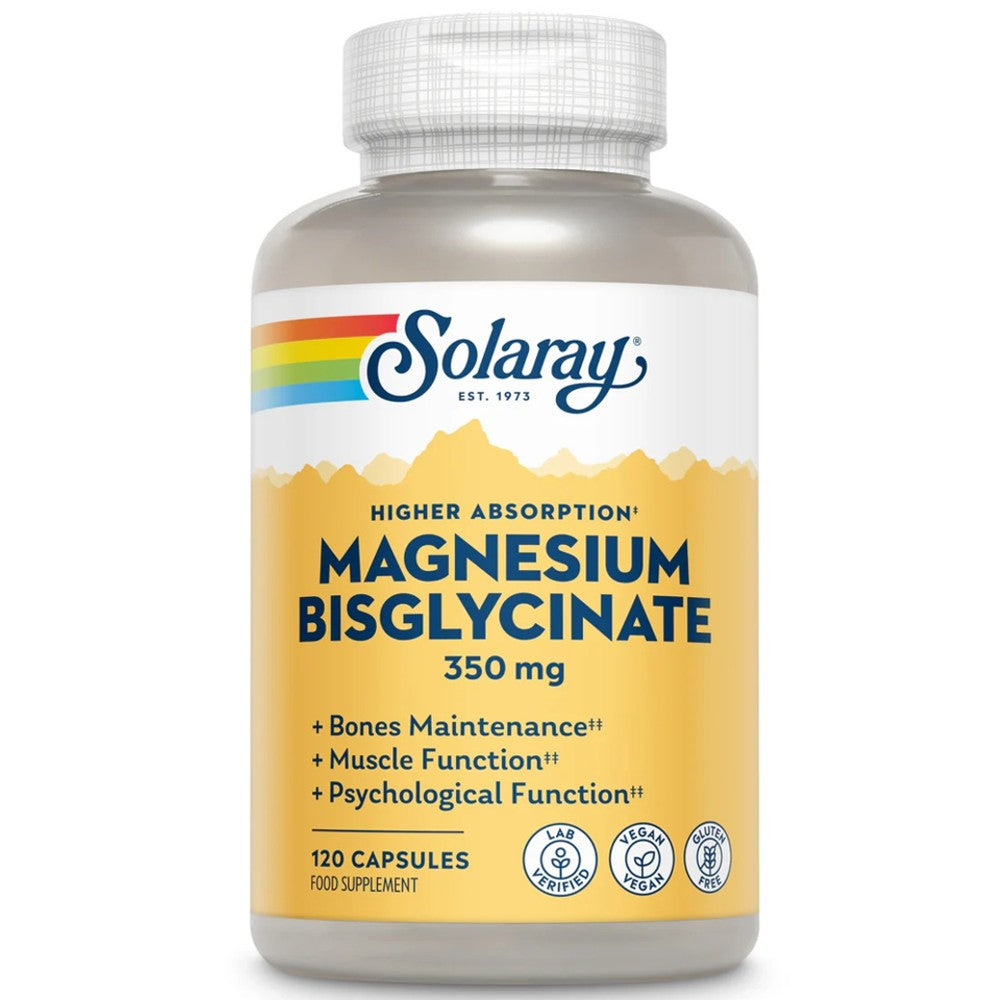 Solaray Magnesium Bisglycinate 350mg - Bone & Muscle Support