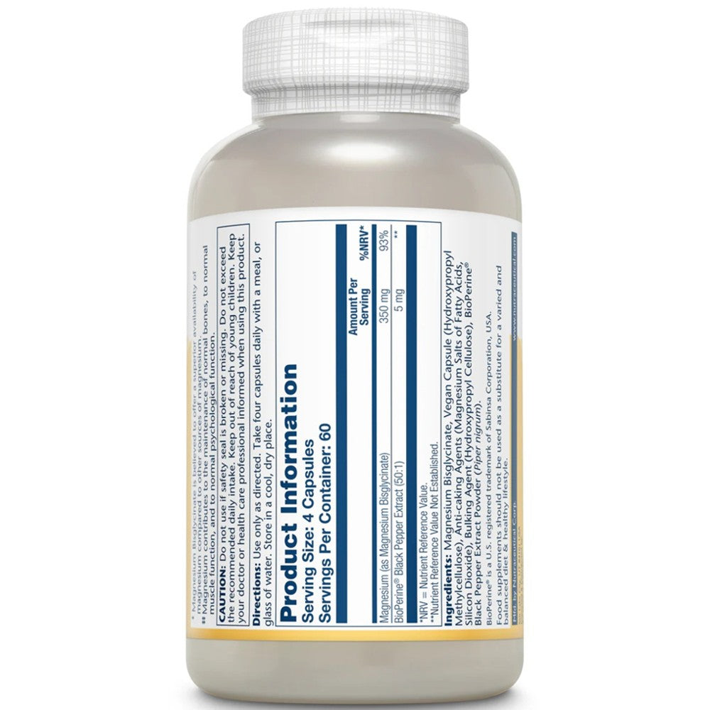 Solaray Magnesium Bisglycinate 350mg - Bone & Muscle Support