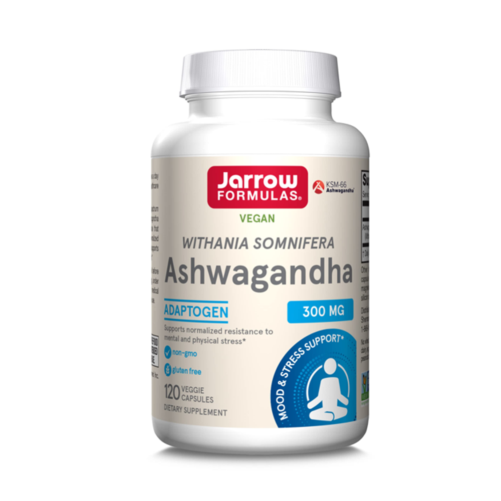 Jarrow Formulas Ashwagandha 300mg – Withania Somnifera for Stress & Vitality Support | Vegan