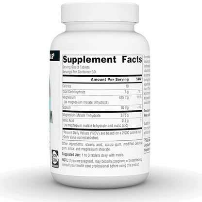 Source Naturals Magnesium Malate 3.750mg – Muscle & Energy Support
