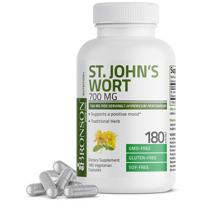 Bronson Vitamins St. John's Wort 700 Mg per Serving 90 Caps