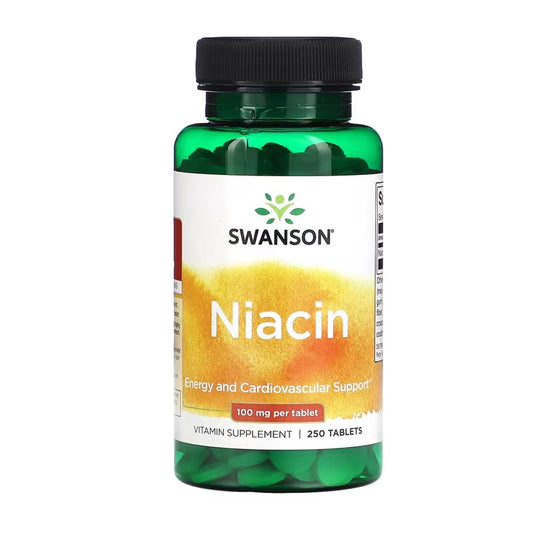 Swanson Vitamin B3 Nicotinamide 500mg – High-Potency Niacin Supplement | 120 Vegan Capsules