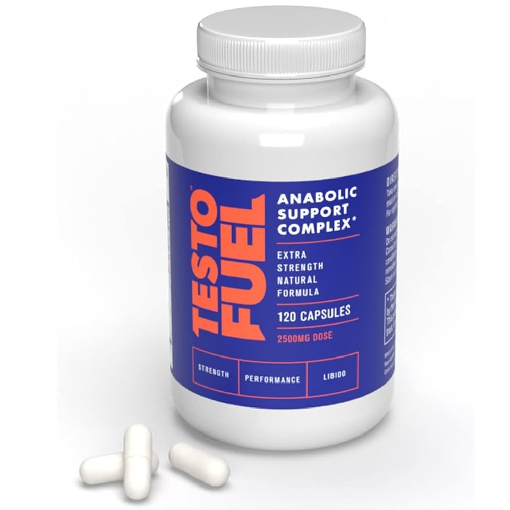 TestoFuel Testosterone Booster - Anabolic Support Complex for Muscle Growth, Strength & Vitality