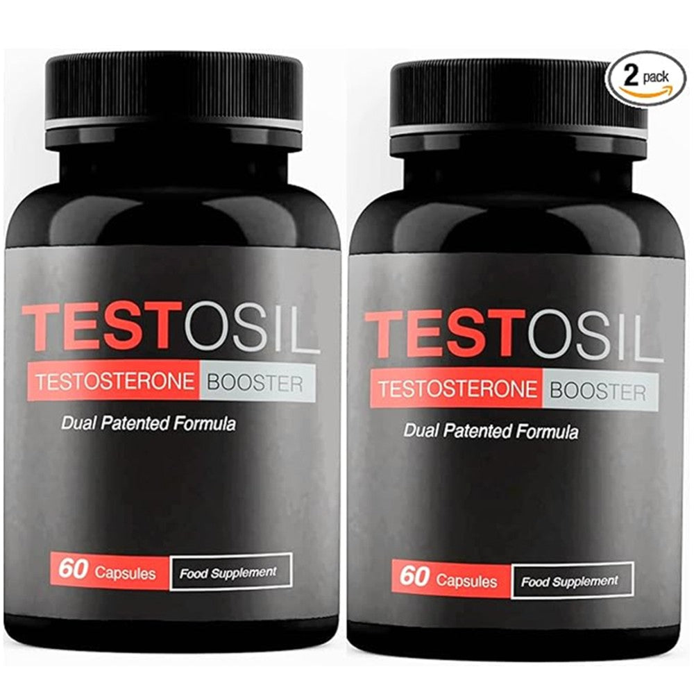 Testosil Testosterone Booster – Dual Patented Strength (Testosterone Enhancer)