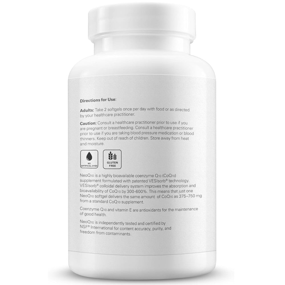 Theralogix NeoQIO® Coenzyme Q10 Supplement - 90 Softgels