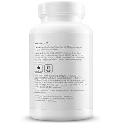 Theralogix NeoQIO® Coenzyme Q10 Supplement - 90 Softgels