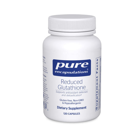 Pure Encapsulations Reduced Glutathione – Supports Antioxidant Defenses & Detoxification | Gluten-Free, Non-GMO, Hypoallergenic | 120 Capsules Dietary Supplement