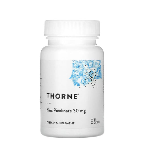 Thorne Zinc Picolinate 30mg High-Quality Dietary Supplement