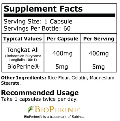 Black Mamba Tk Ali - Unlock Your Edge 60 Caps