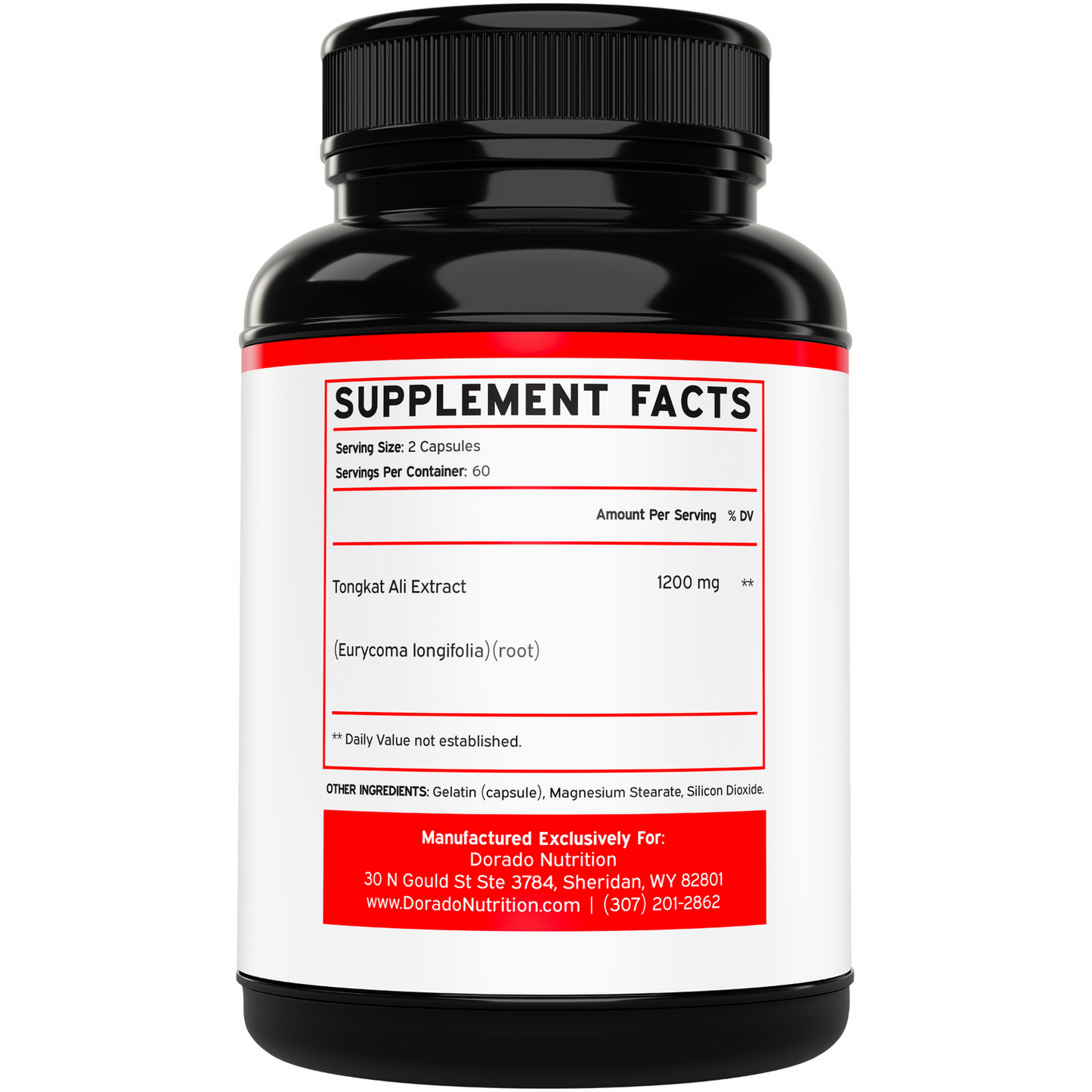 Dorado Nutrition Tongkat Ali 1200mg 120 Caps