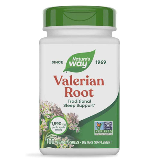 Nature's Way Valerian Root | Sleep Support | 100 Vegan Capsules.