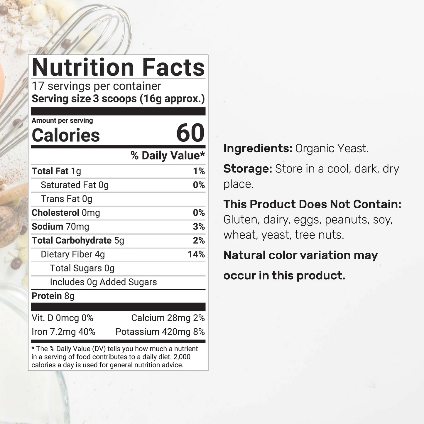 Deal Supplement Organic Nutritional Yeast Flakes 10oz