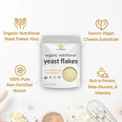 Deal Supplement Organic Nutritional Yeast Flakes 10oz