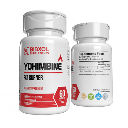 Biaxol Supplements Yohimbine Fat Burner 60 Caps