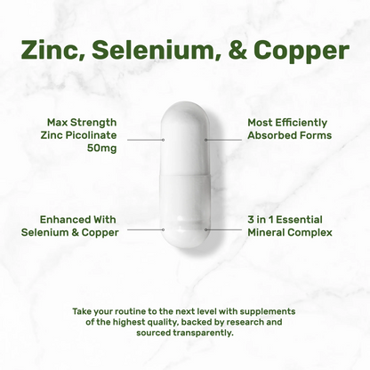 Deal Supplement Zinc 50mg with Selenium + Copper, 240 Capsules