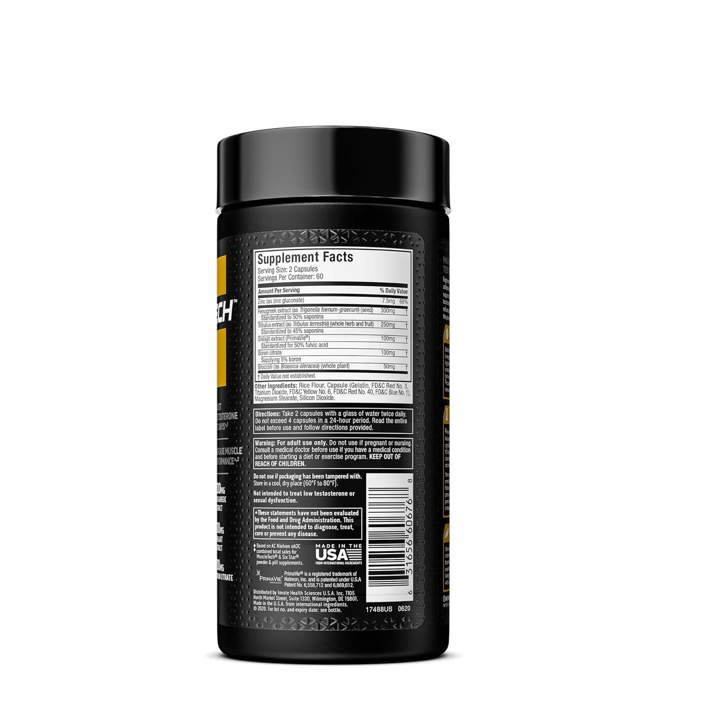 Alphatest Muscletech Test Booster 300mg: Peak Performance & Strength with Shilajit & Fenugreek