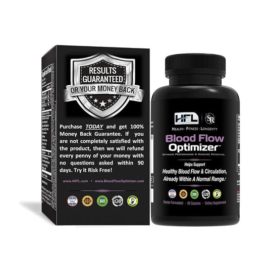 Hfl Blood Flow Optimizer - Circulation & Longevity Support | Doctor-Formulated Dietary Supplement | 60 Capsules