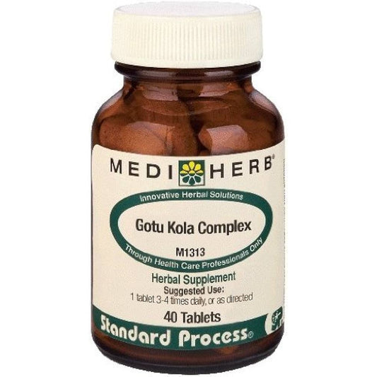 MediHerb Gotu Kola Complex – Herbal Supplement for Cognitive & Circulatory Support | 40 Tablets