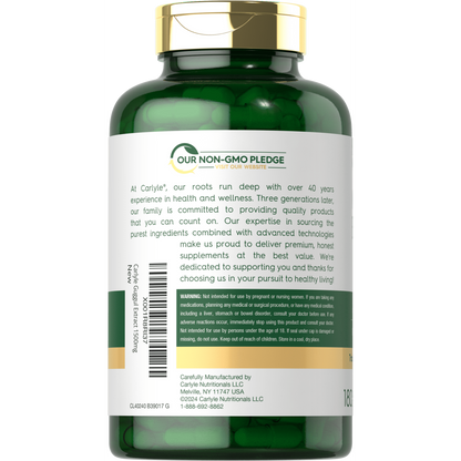 Carlyle Nutritionals Guggul Extract 1500mg | 180 Capsules
