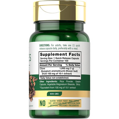 Carlyle Nutritionals Cloves 1000mg | 100 Capsules