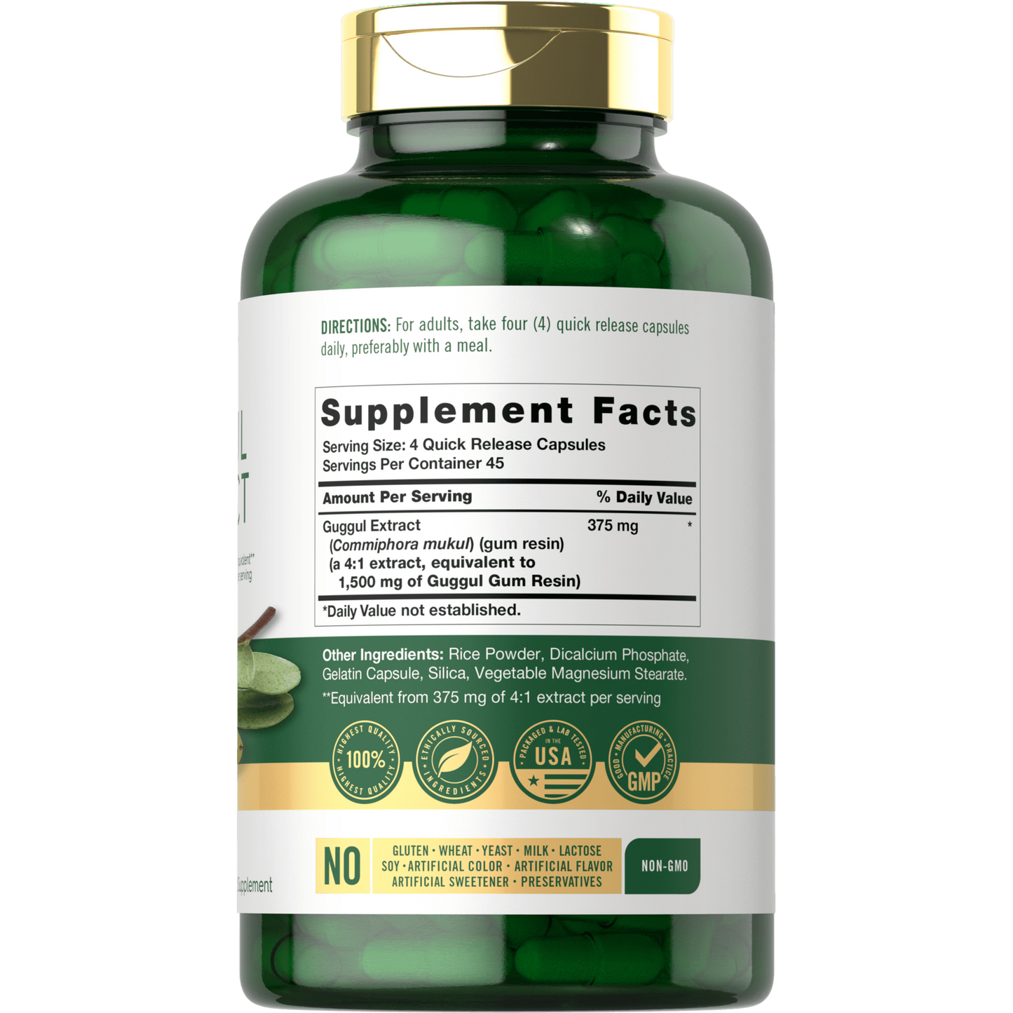 Carlyle Nutritionals Guggul Extract 1500mg | 180 Capsules