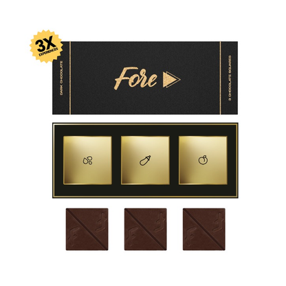 Dark Chocolate Tabs – 3 Chocolate Squares
