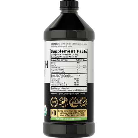 Carlyle Nutritionals Pumpkin Seed Oil | 16oz Liquid