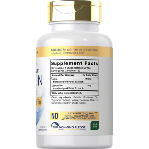 Carlyle Nutritionals Lutein 40mg & Zeaxanthin | 180 Softgels
