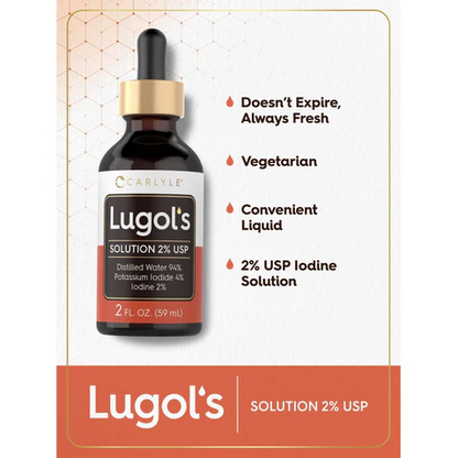 Carlyle Nutritionals Lugols Iodine | 2oz Liquid Drops