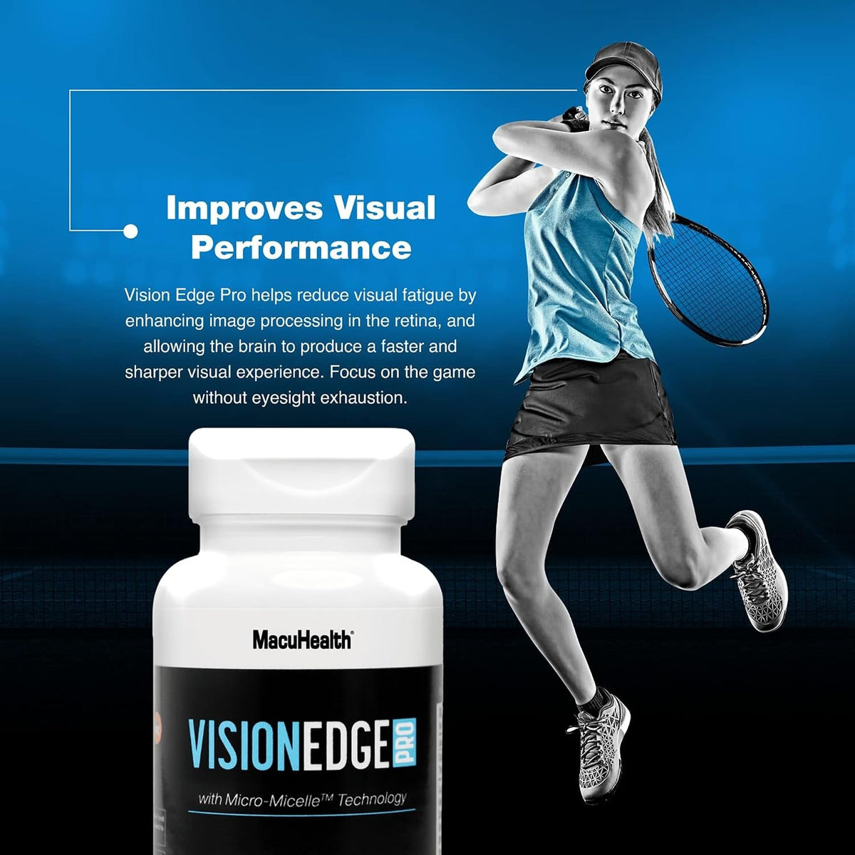 Macuhealth Vision Edge Eye Supplement for Athletes 90 softgels