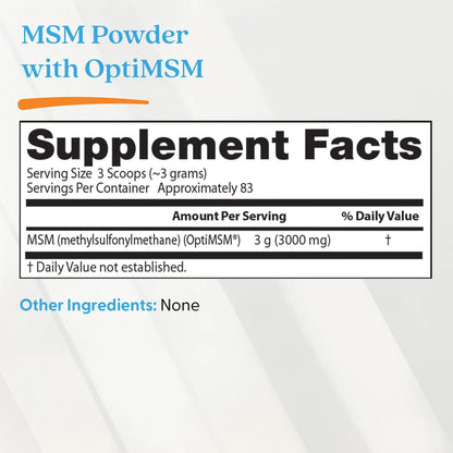 Doctor's Best Msm Powder with Opti Msm 250g
