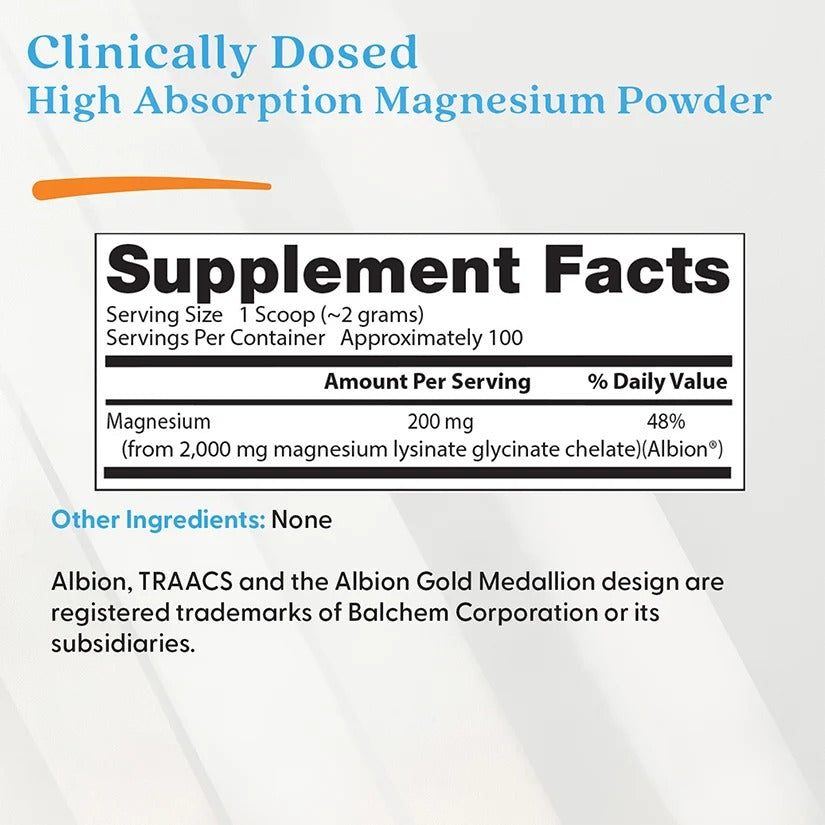 Doctor's Best High Absorption Magnesium Powder,  200 g