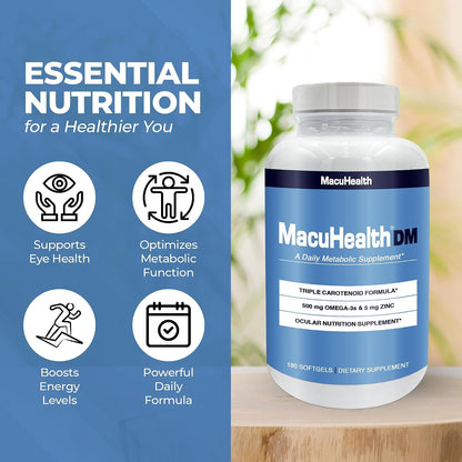 Macuhealth Daily Metabolic - EPA/DHA Omega-3 with Zinc 180 Softgels