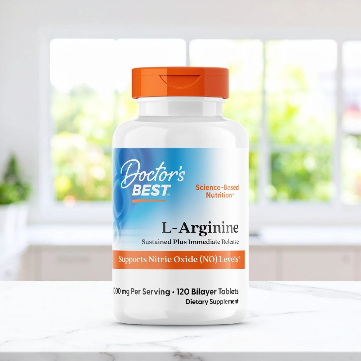 Doctor's Best, L-Arginine, 120 Bilayer Tablets