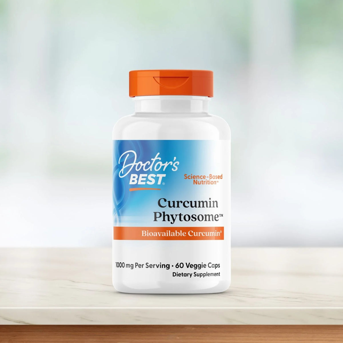 Doctor's Best Curcumin Phytosome – Bioavailable Turmeric Supplement, 500mg, 60 Vegan Capsules