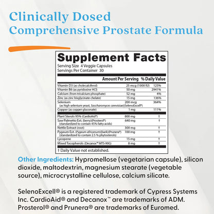 Doctor's Best Comprehensive Prostate Formula, 120 Veggie Caps